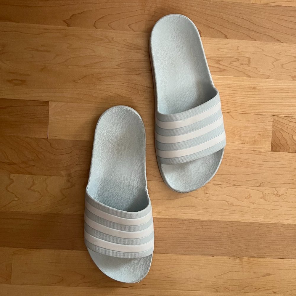 ADDIDAS Blue Slides Women - SIZE 8
